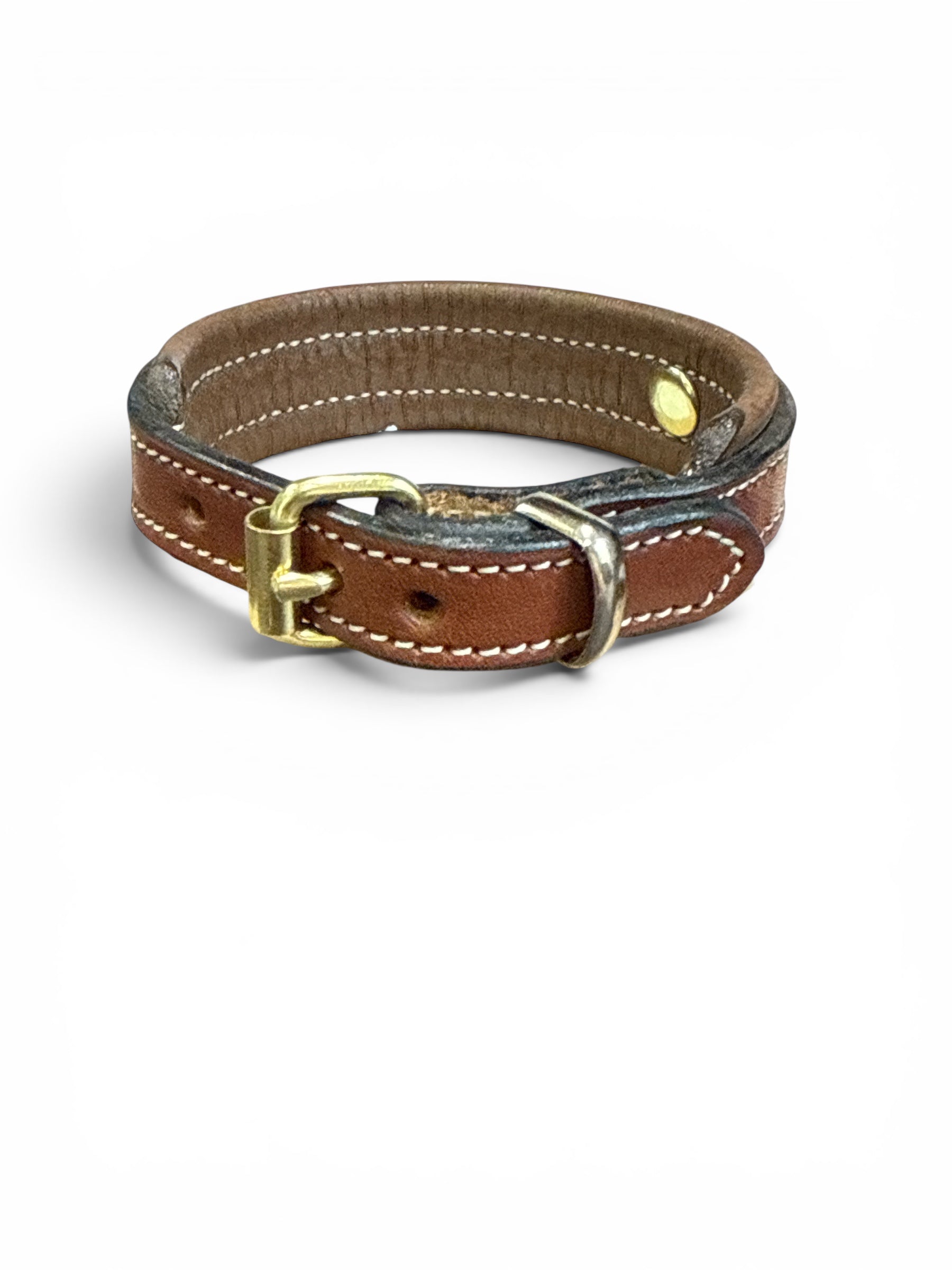 Tory Leather Padded Bracelet Havana 9" NEW