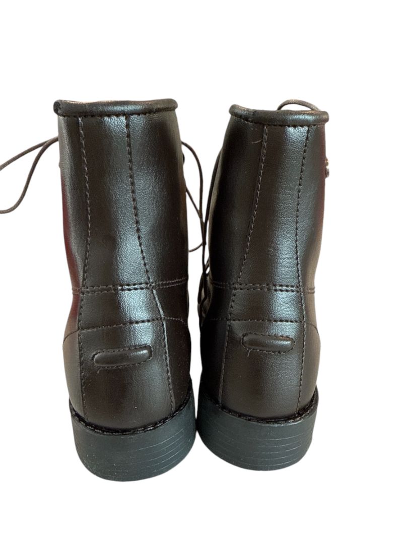 EquiStar All Weather Kid's Paddock Boots - Brown US / Size 4 NEW