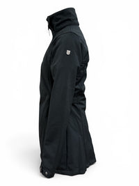 Horze Freya Women's Long Soft-Shell Riding Jacket - Black / Size Small - NO HOOD