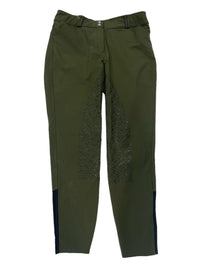 Dover Saddlery Dalton Tech Nova Full Seat Breeches Size US 32 / Olive Green