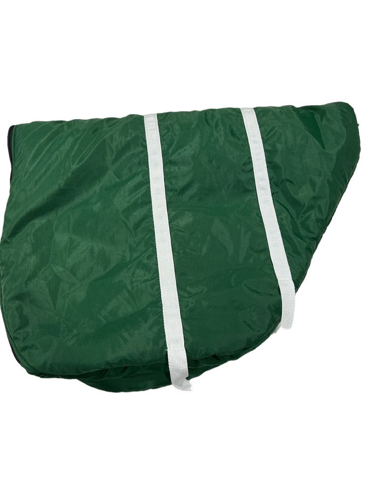Hunter Green Fleece Saddle Cover with Handles
