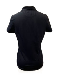 Equiline Women's Short Sleeve Gillis Polo with Crystals Black / Size Medium