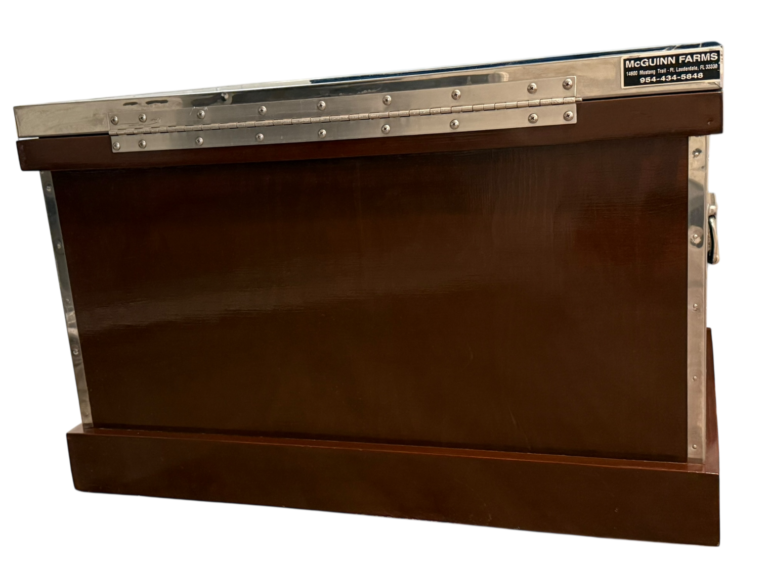 McGuinn Farms Large Vinyl Custom Tack Trunk - Black