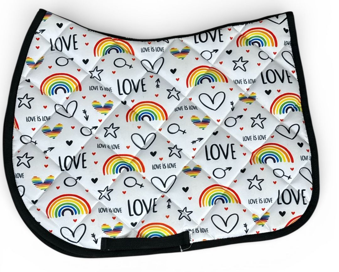 Dreamers and Schemers Love Theme Squishy-Land Saddle Pad / Full Size