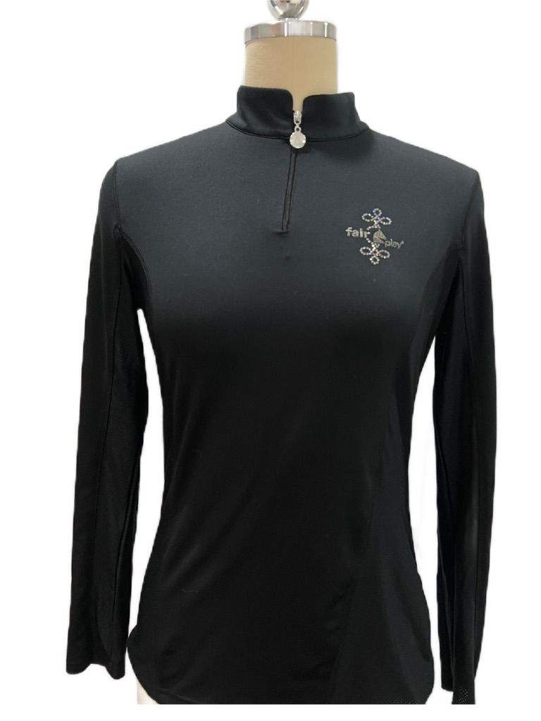 Fair Play Women's Lina Winter Tech Shirt - Black Medium
