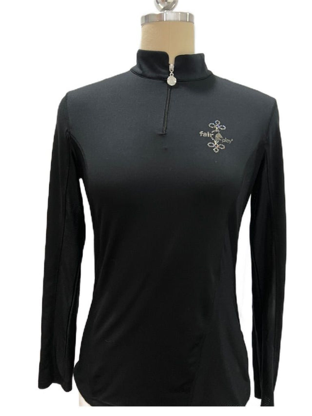 Fair Play Women's Lina Winter Tech Shirt - Black Medium