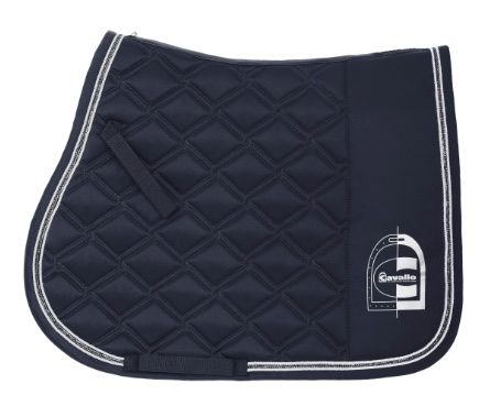 Cavallo Harllen Jump (VS) Saddle Pad Navy Blue Full Size, NEW