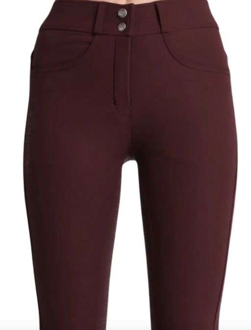 Montar Essential Megan Highwaist Full Seat Breech Plum Size 44 - US 32 New w/Tags