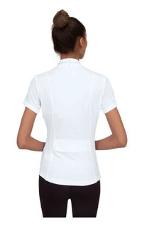 Chestnut Bay Women's SkyCool Short Sleeve Show Shirt - White / Size XL NEW