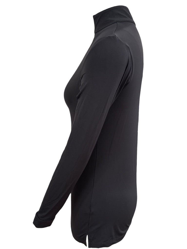 The Tailored Sportsman Women's Long Sleeve Sun Shirt  - Black / Size Small