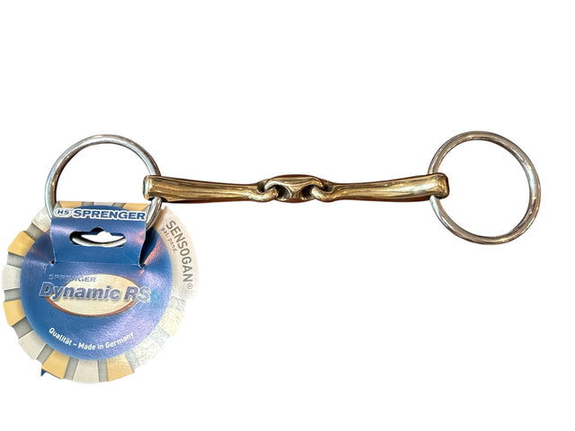 Herm Sprenger Dynamic RS Loose Ring Bradoon Bit (Double-Jointed) Size 145mm (5 3/4") / 14mm NEW