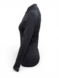 Ariat Women's Ascent 1/4 Zip Baselayer Training Shirt - Black / Size Small
