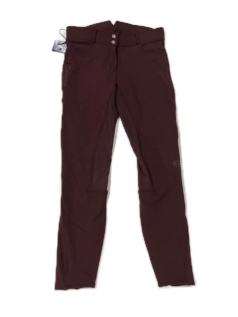 Montar Essential Megan Highwaist Full Seat Breech Plum Size 44 - US 32 New w/Tags