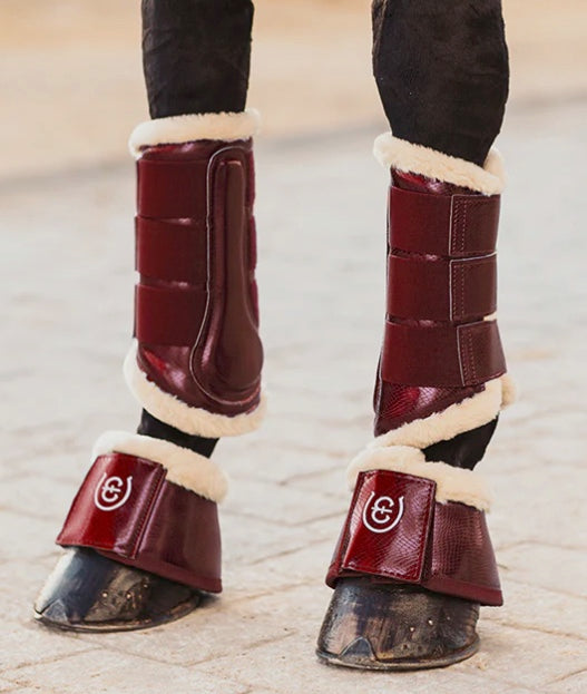Equestrian Stockholm Bell Boots- Bordeaux / Size Small NEW