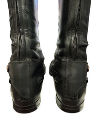 Parlanti Woman's Tall Miami Field Boots Black Size 41 MH +