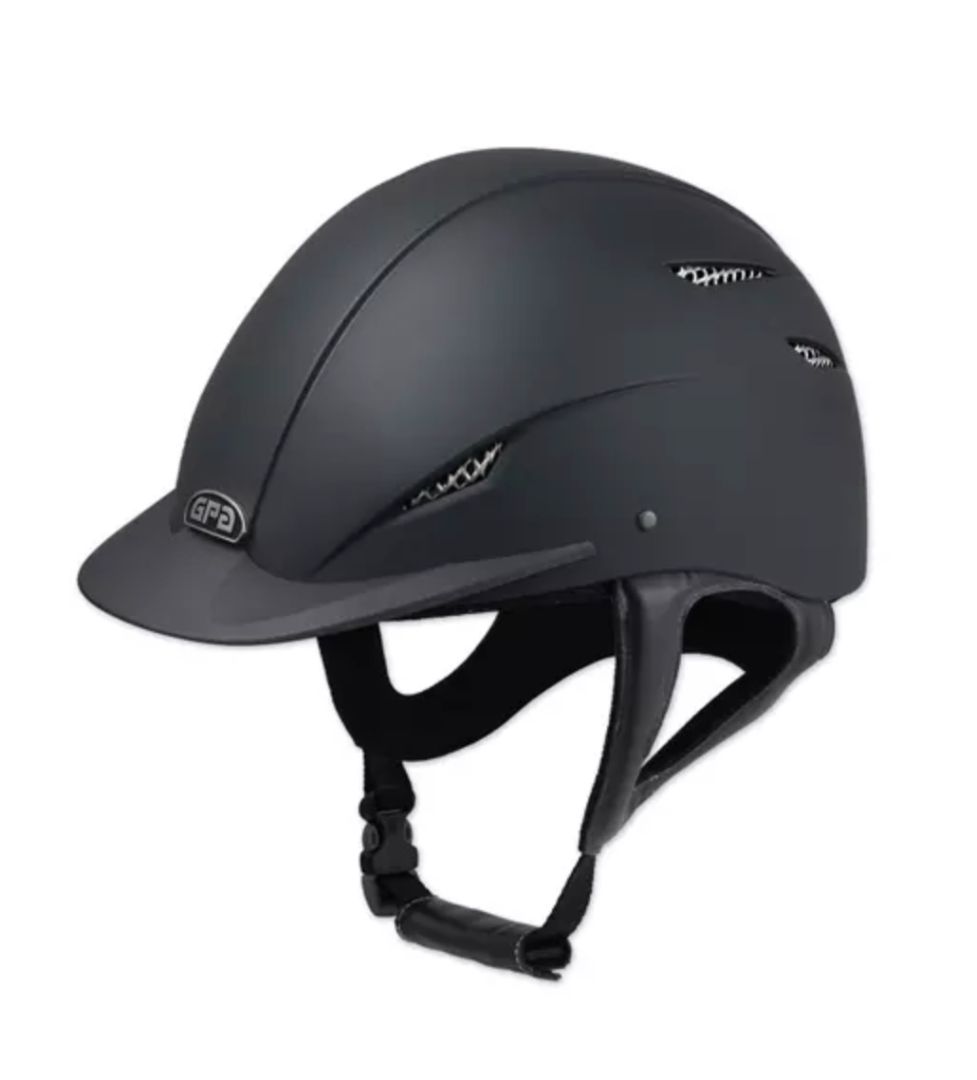 GPA Easy 2X Black Women's Helmet H350X Size 7 (57) NEW