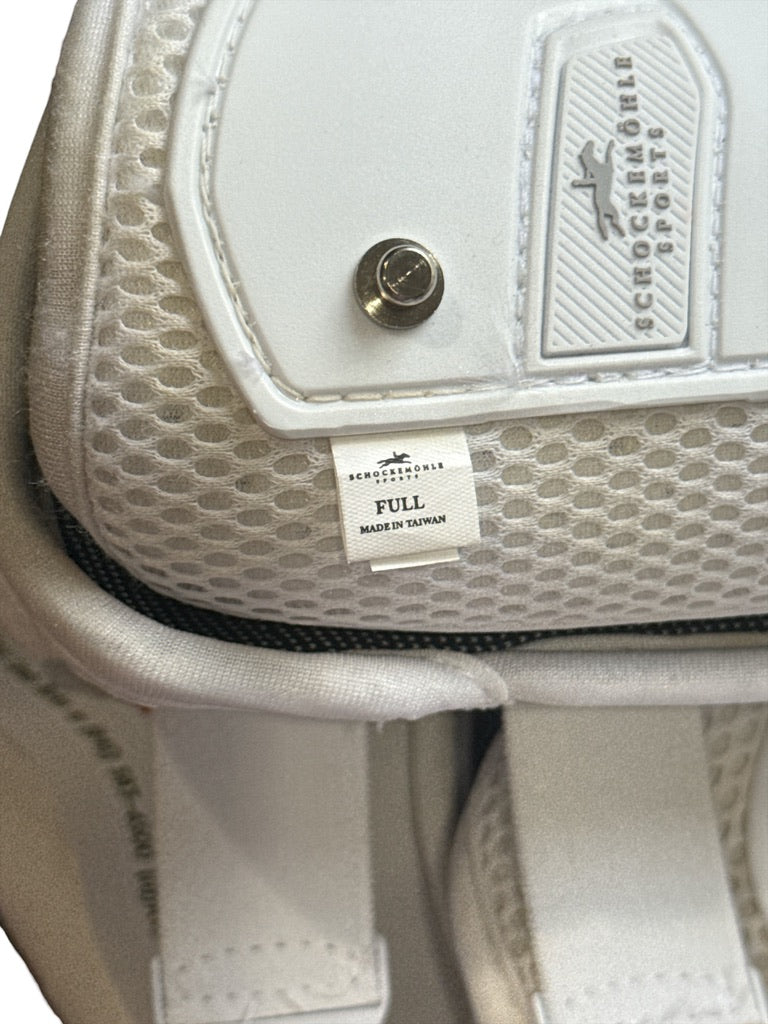 Schockemohle Air Flow Dressage Front Boots - White /  Size Full