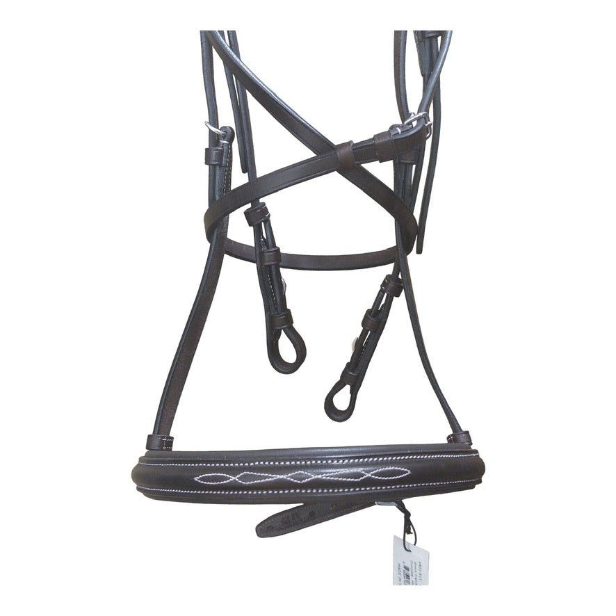 Showmark Premier Hunter Bridle Chocolate Size Horse Full (no reins) NEW