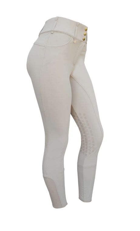 Barn and Beyond Myth High Waist Knee Grip Breeches Beige / Size US 22 NEW