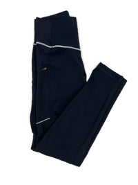 B Vertigo Adara Womens High Waist Full Seat Tights Dark Navy Size 28