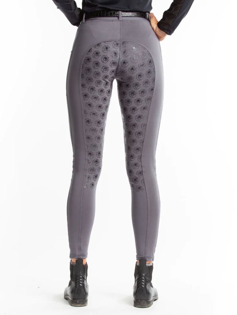 Hannah Childs Danielle Full Seat Riding Tight - Charcoal (Grey) /Size Large NEW