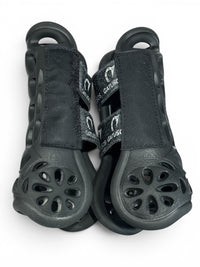 Gatusos Front Air Horse Boots - Black / Size Large