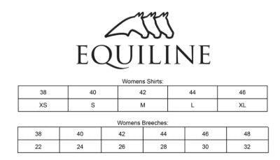 Equiline Women's Full Grip Breeches - Black / Size IT 44 (US 28)