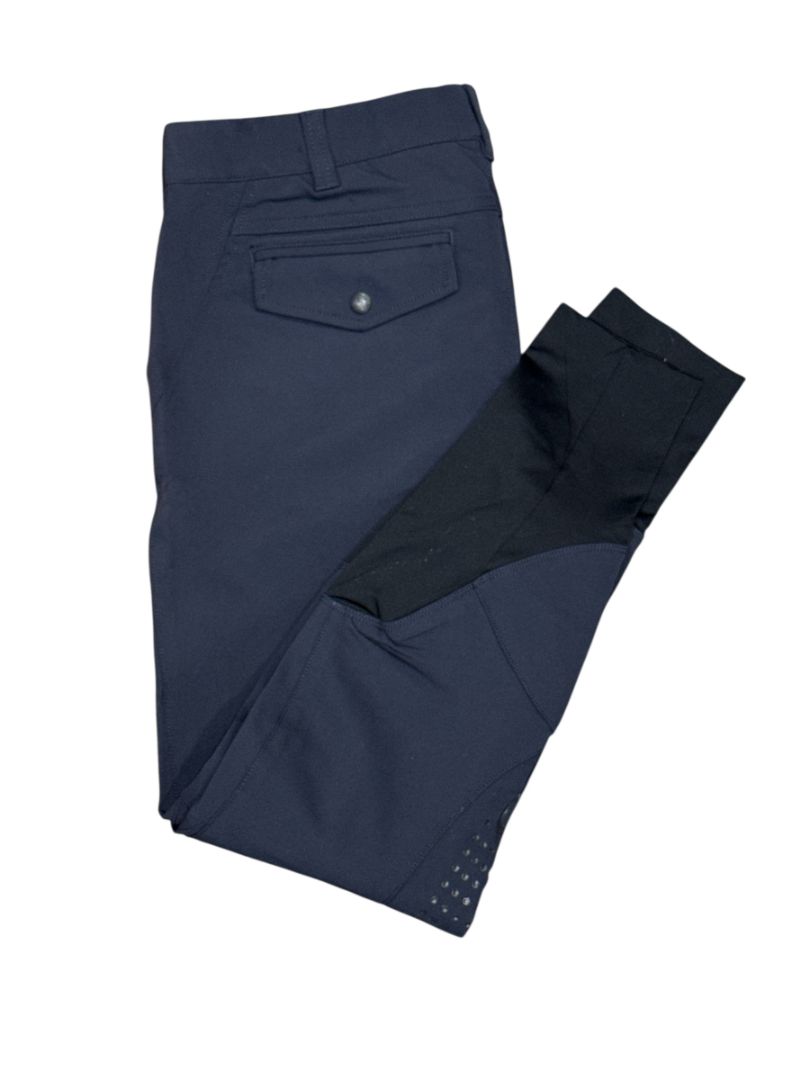 Vestrum Men's Dublino Knee Grip Breeches - Navy Blue / Size IT 52 (US 36)