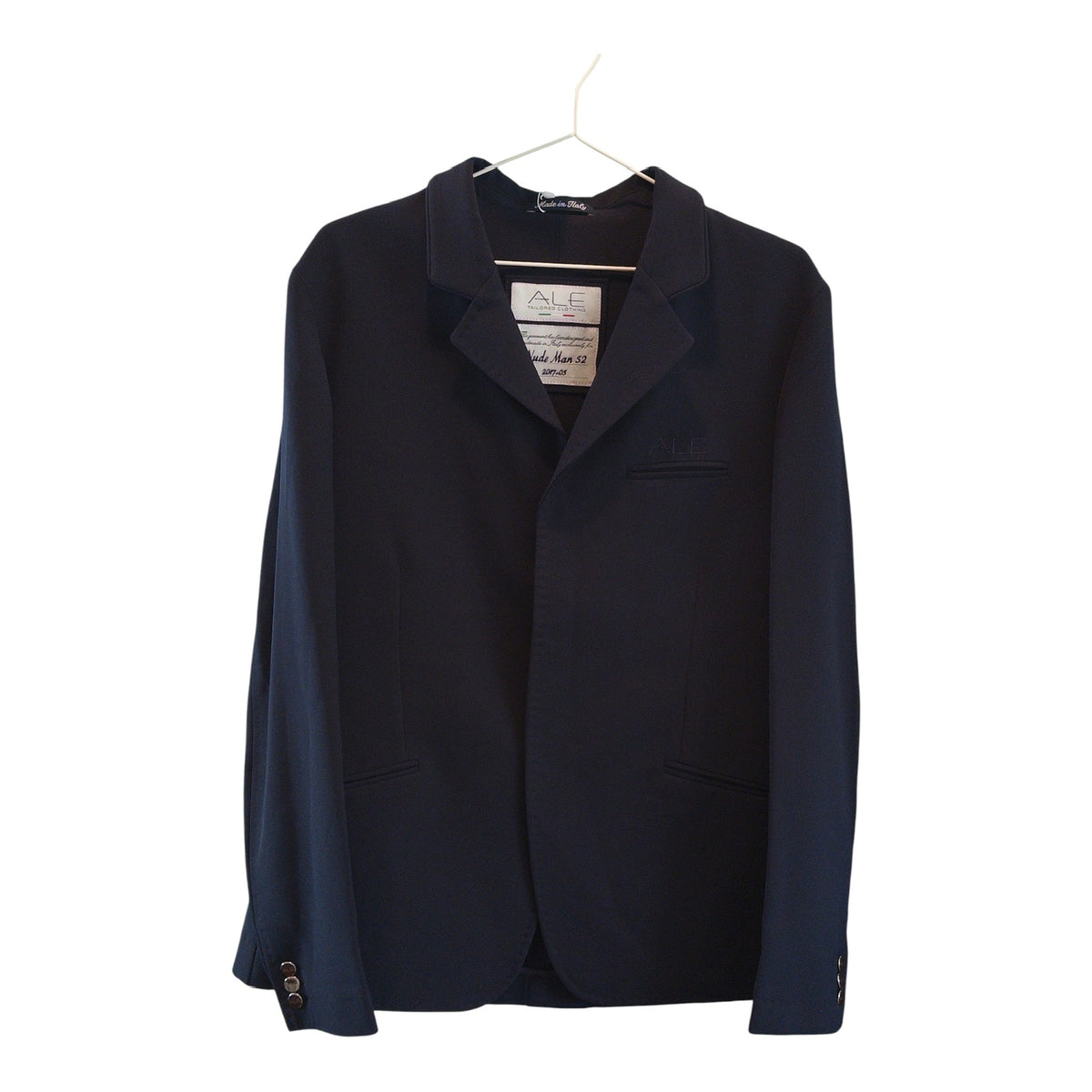 ALE Tailor Made Men's Custom Show Coat "The Nude" - Size IT 52 / Navy Blue
