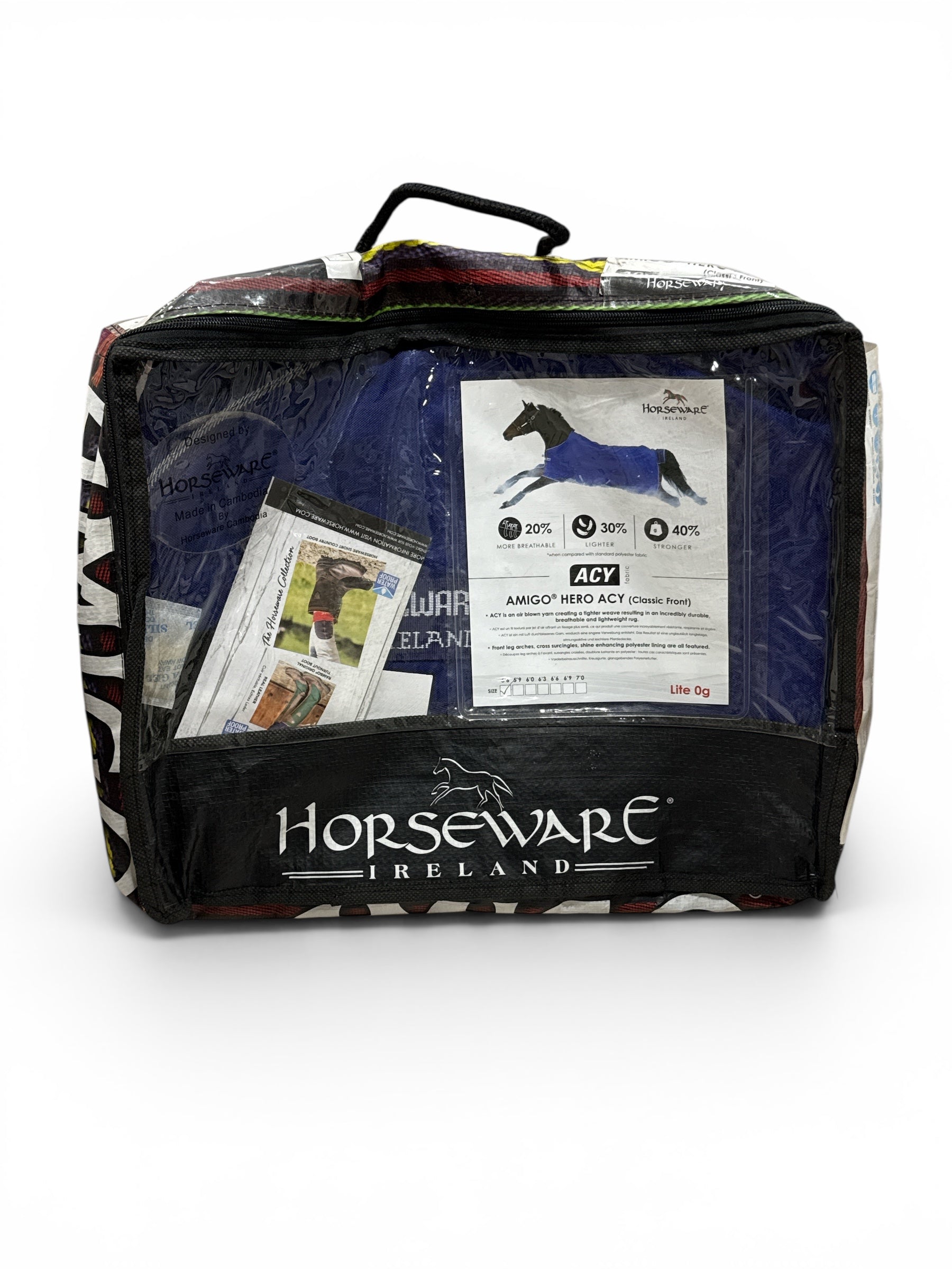 Horseware Ireland Amigo Hero ACY Pony Turnout Sheet  Blue 66" / UK 5'6" NEW