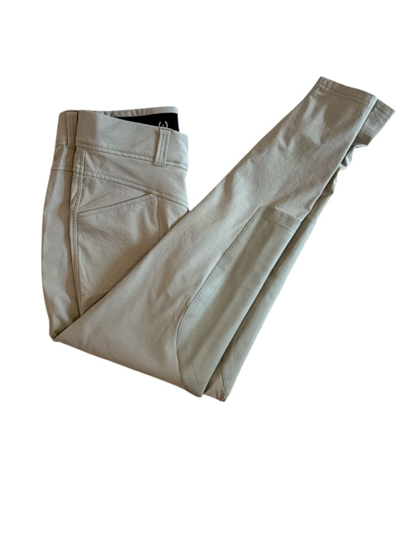 Kerrits Crossover II Women's Knee Patch Breeches - Tan Sand / Size Medium Petite