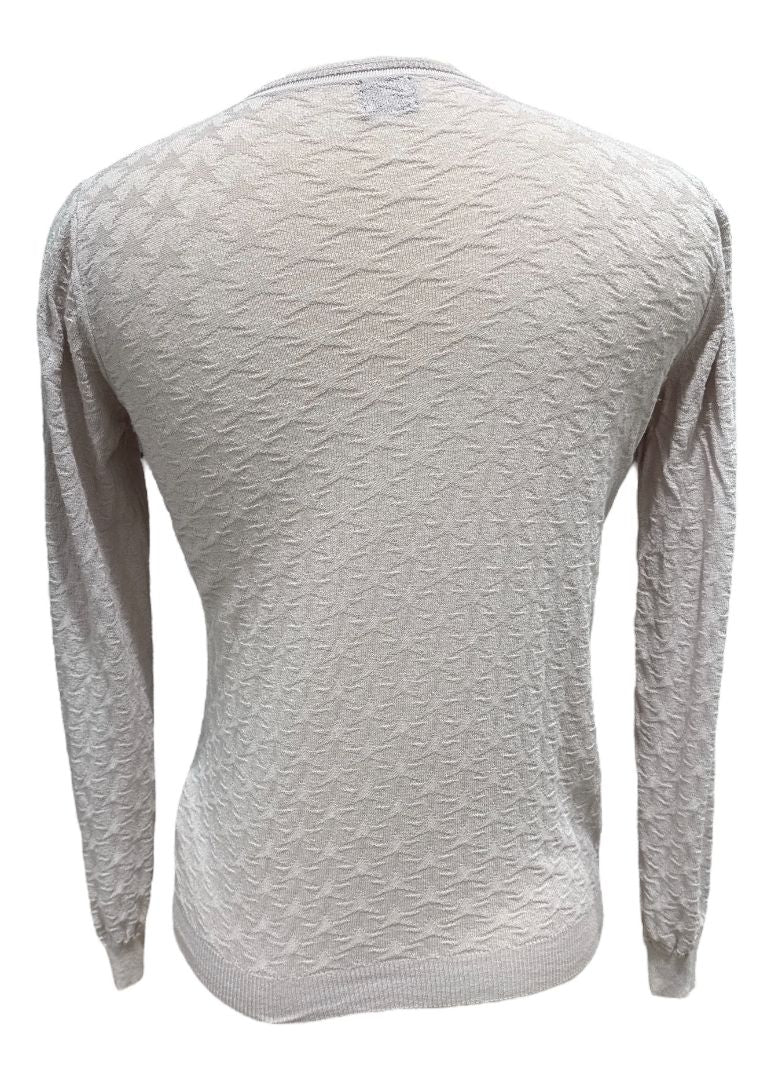 Animo Solei Women's Light Mauve Beige V-Neck Sweater IT40 / Small