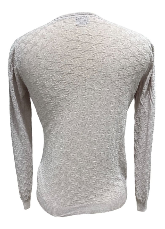 Animo Solei Women's Light Mauve Beige V-Neck Sweater IT40 / Small
