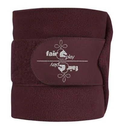 Fair Play Polo Wraps / Bandages Set of 4 Burgundy NEW