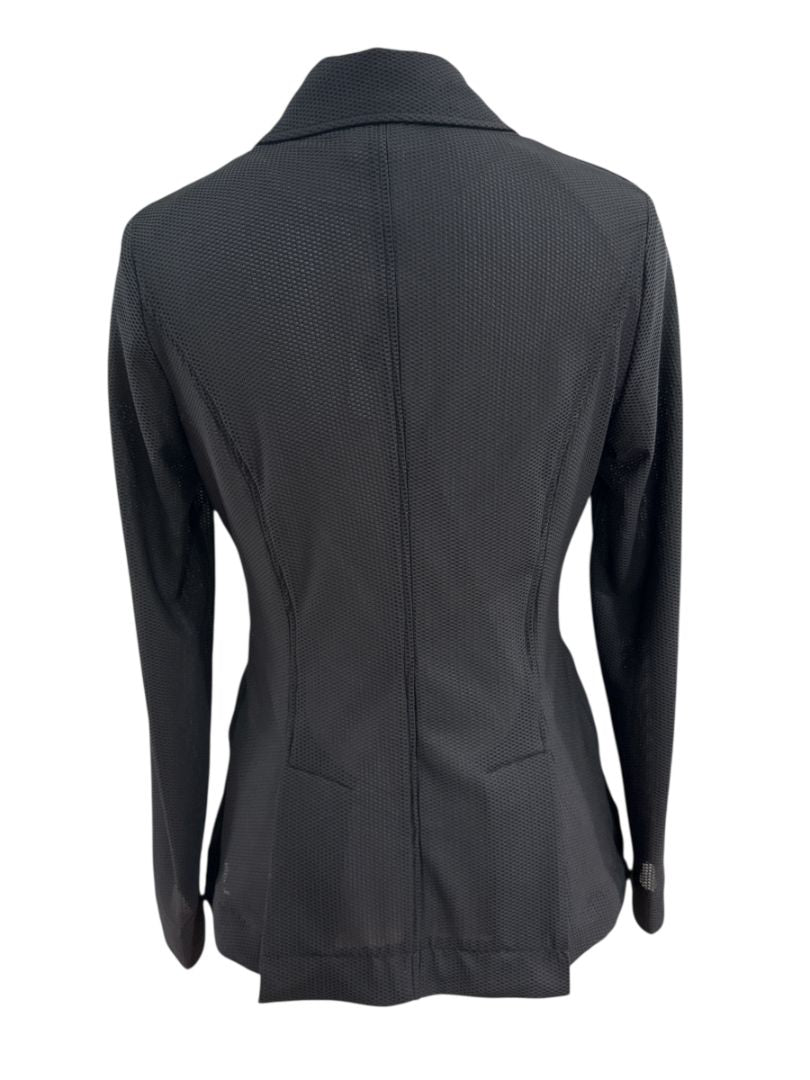 AA Alessandro Albanese Women's Motion Lite Mesh Show Coat Jacket - Navy / Size Small (US 4)