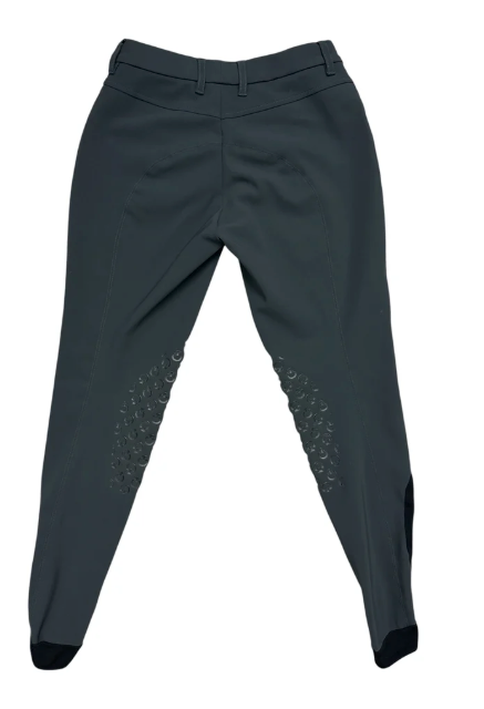Cavalleria Toscana Women's Knee Grip Breeches - Charcoal Grey / Size IT 40 (US 26)
