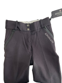 Kingsland Kadi Full Grip, High Rise Breeches, Black EU 32/US 2 NEW