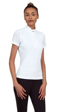 Chestnut Bay Women's SkyCool Short Sleeve Show Shirt - White / Size XL NEW