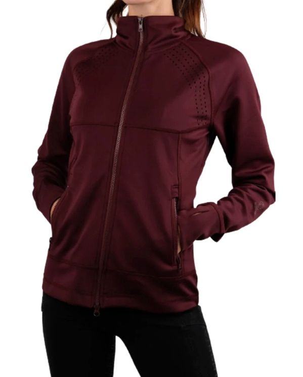 Montar Angela Soft-shell Lasercut Jacket - Plum / Size Medium NEW