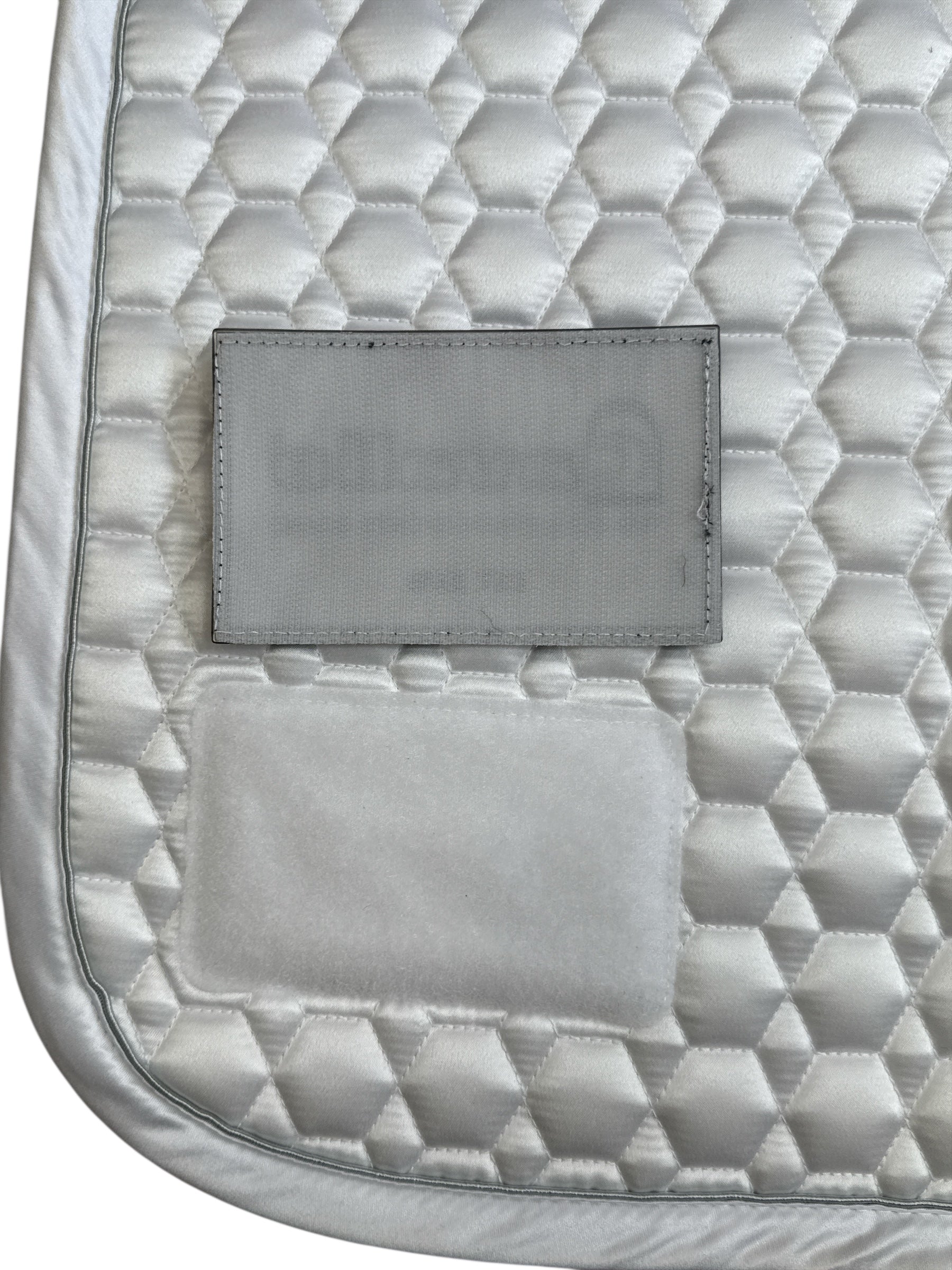 Cavallo Jolly Dressage Saddle Pad w/Velcro Number Holder  White