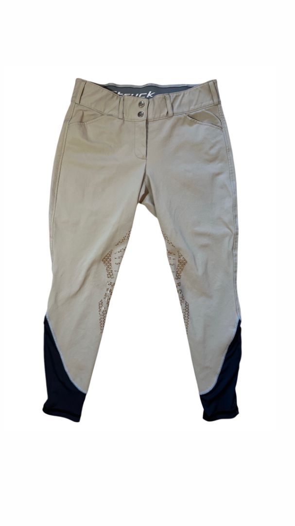 Struck Women's 50 Series Knee Grip Breeches - Beige / Size US 34