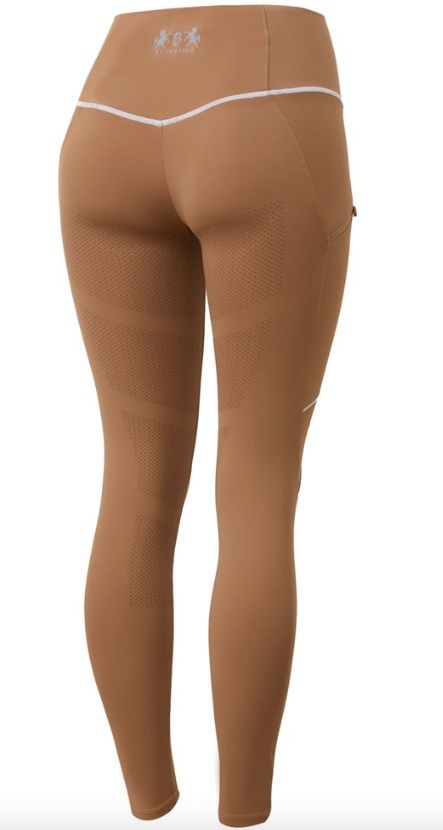 B Vertigo Adara Women's High Waist Fullgrip Tights, Tiger's Eye Brown / Size US 30 NEW