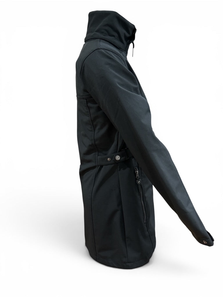 Horze Freya Women's Long Soft-Shell Riding Jacket - Black / Size Small - NO HOOD