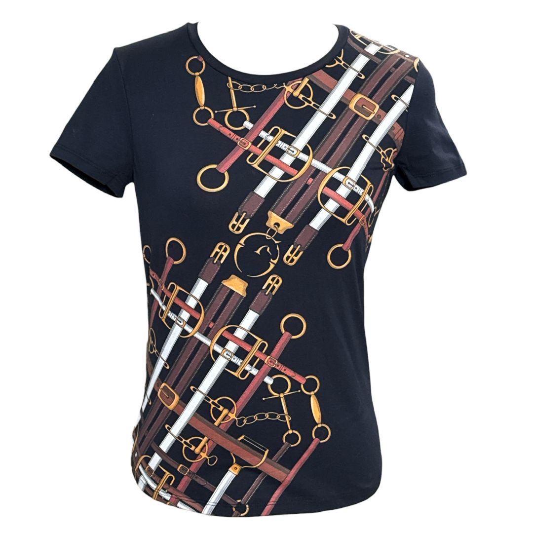Vestrum Women's Short Sleeve T-Shirt - Navy Print / Size XS    NEW