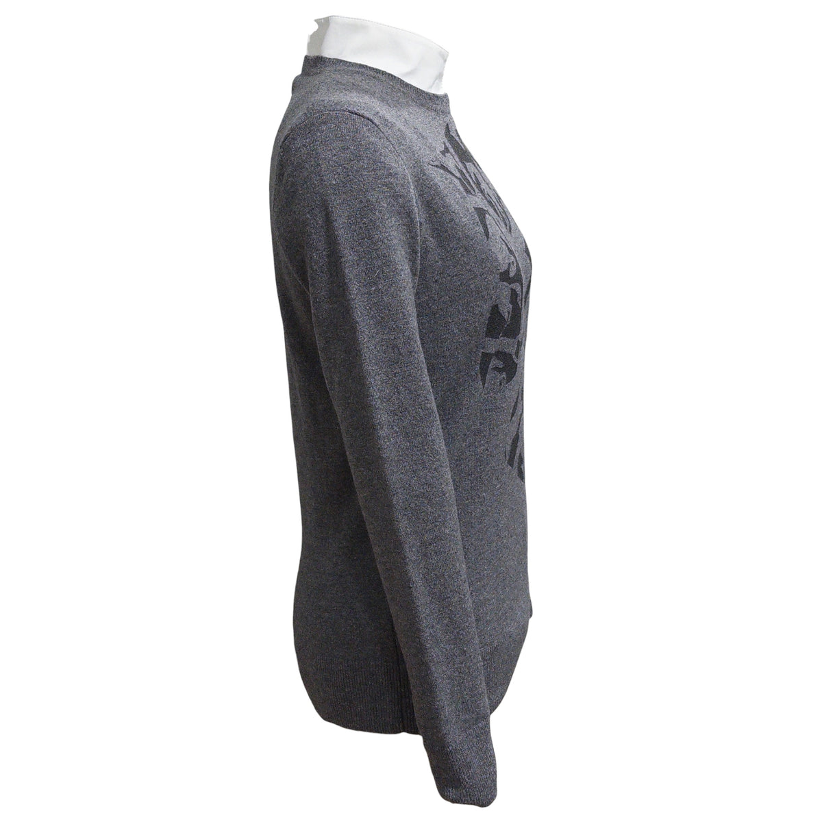 Vestrum Women's Wool Equestrian Sweater - Grey /Size Small - NEW