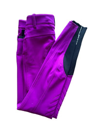 Equiline Women's CalTek Knee Grip Breeches Purple IT38 (US 24) NEW