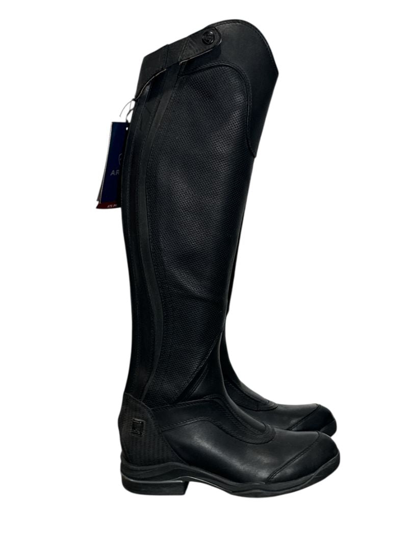 Ariat Women's V Sport Tall Zip Boot - Black / Size US 7.5 Medium Height / Regular Calf  NEW