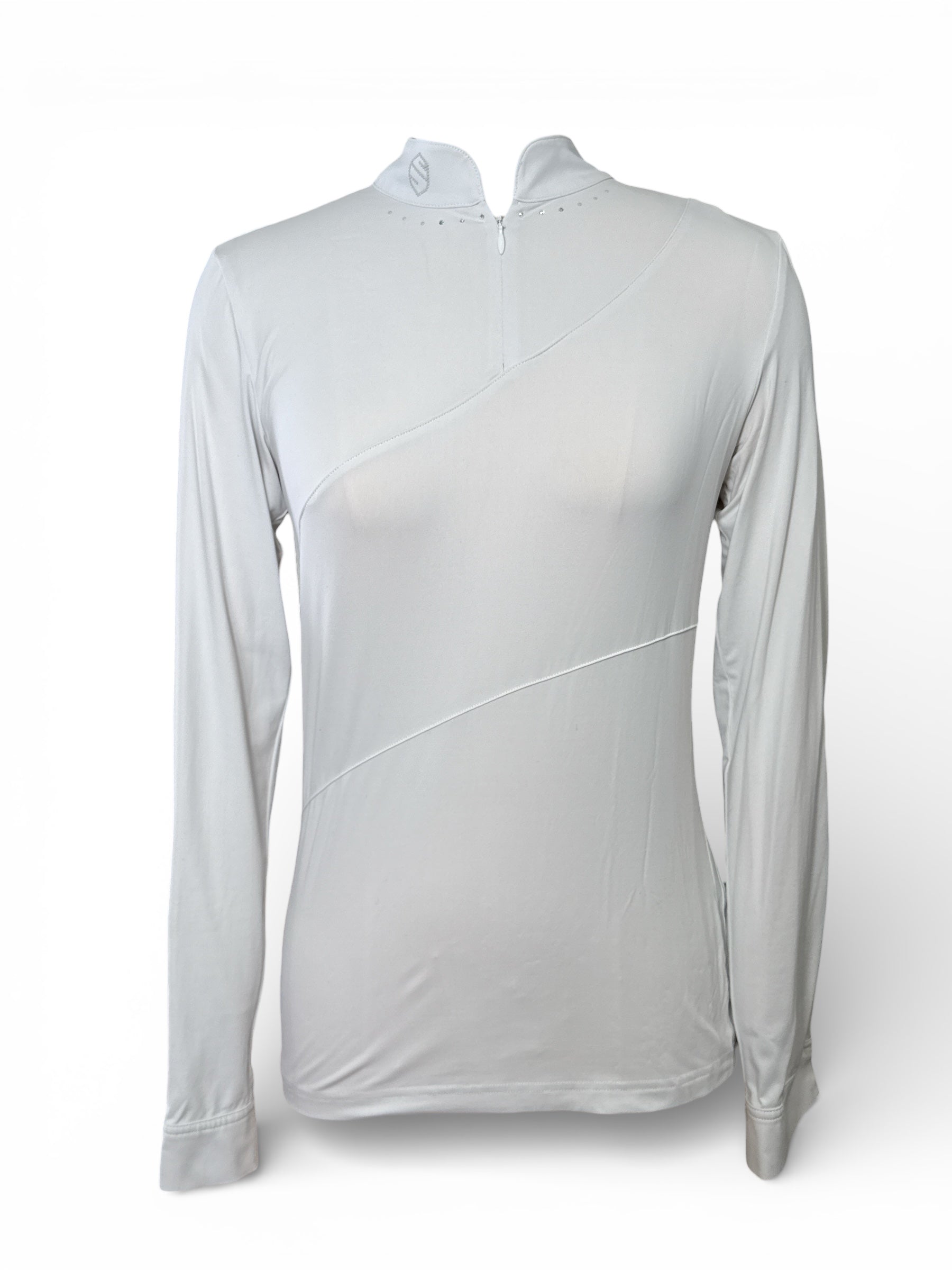 Samshield Long Sleeve Show Shirt with Swarovski - White / Size  Medium