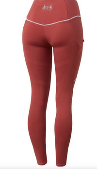 B Vertigo Adara Women's High Waist Fullgrip Tights, Mineral Red / Size US 22 NEW