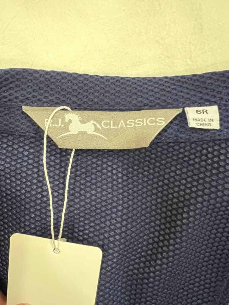 RJ Classics Harmony Mesh Show Coat - Navy / Size 6R